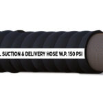 CORRUGATED BULK MATERIAL SUCTION & DISCHARGE HOSE W.P. 150 PSI