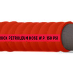 RED CORRUGATED TANK TRUCK PETROLEUM HOSE W.P. 150 PSI
